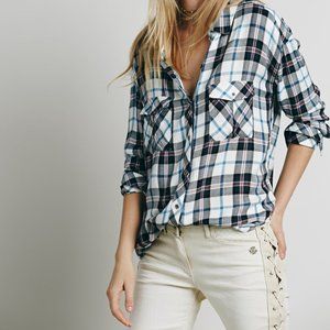 RAILS plaid two pocket button down shirt top
